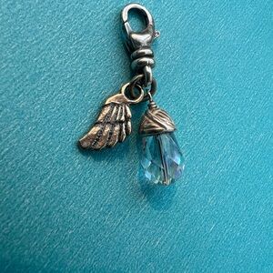 Silpada Silver On Angels' Wings and Crystal Charm